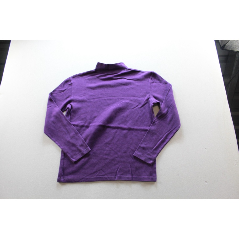 Great Northwest Top Womens Medium Purple Excellent Mock Neck Long Sleeve Knit